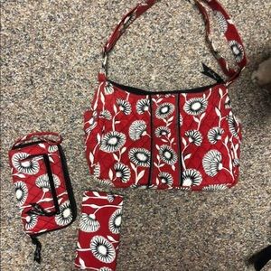 Vera Bradley purse with wallet and check holder